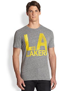 Junk Food Lakers Time Out Tee   Steel