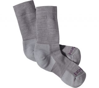 Patagonia Lightweight Merino Hiking Crew Socks (2 Pairs)   Feather Grey Wool Soc