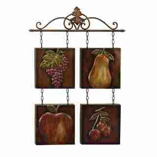 Beautifully Designed Metal Tile Wall Hanging (MulticolorDimensions 33 inches high x 24 inches wide Rust free premium grade metal alloyColor MulticolorDimensions 33 inches high x 24 inches wide)