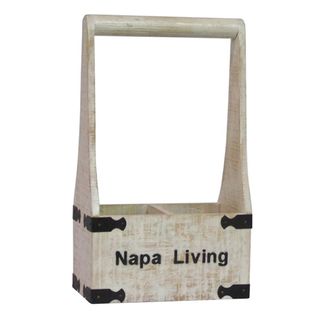 Countryside Distressed Wood 2 bottle Wine Holder