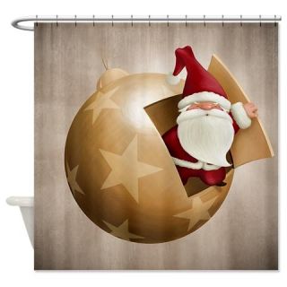 Santa Claus Shower Curtain  Use code FREECART at Checkout
