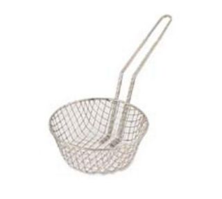 Browne Foodservice Culinary Basket, 12 in Diameter, Nickel Plated Steel Wire, Coarse Mesh