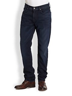 7 For All Mankind Luxe Performance The Straight Modern Straight Leg Jeans   Blu