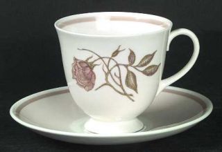 Wedgwood Talisman Footed Cup & Saucer Set, Fine China Dinnerware   Susie Cooper,