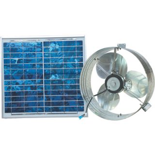 Ventamatic Solar Powered Ventilating Fan with Panel   Gable Mounted Ventilator,