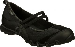 Womens Skechers Relaxed Fit Bikers Lifestyle   Black Casual Shoes