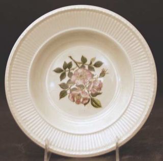 Wedgwood Briar Rose Rim Soup Bowl, Fine China Dinnerware   Edme Shape, Pink Flor