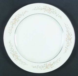 Crown Victoria Carolyn Dinner Plate, Fine China Dinnerware   Yellow Floral Borde