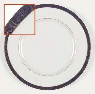 Royal Worcester Mountbatten Cobalt Blue Dinner Plate, Fine China Dinnerware   Co