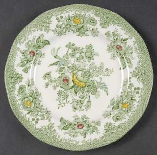 Wedgwood Oriental Pheasant Green/Multicolor Dessert/Pie Plate, Fine China Dinner