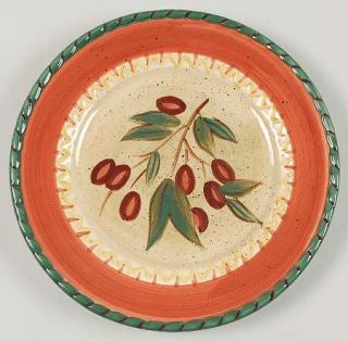 Chianti Salad/Dessert Plate, Fine China Dinnerware   Multimotif Fruit, Leaves, R