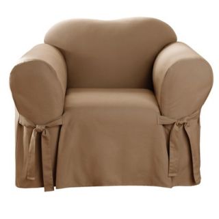 Sure Fit Cotton Duck Chair Slipcover   Cocoa