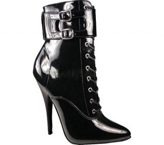 Womens Pleaser Domina 1023   Black Patent Boots