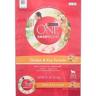 Purina ONE Smartblend Chicken & Rice Formula Dog Food, 31.1 lbs.