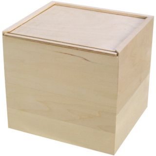 Basswood A2 Slide Lid Card Keeper Box (WoodPackage includes 1 (one) basswood boxIdeal for wood burning and woodcarvingDimensions 5.75 inches long x 6.75 inches wide x 5.75 inches high<)