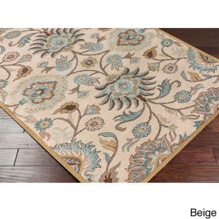 Hand tufted Alameda Traditional Floral Wool Area Rug (8 X 10)