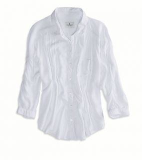White AE Girlfriend Shirt, Womens XS