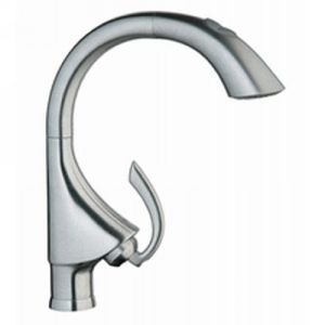 Grohe 32071SD0 K4 Single Handle Pull Out Spray Kitchen Faucet