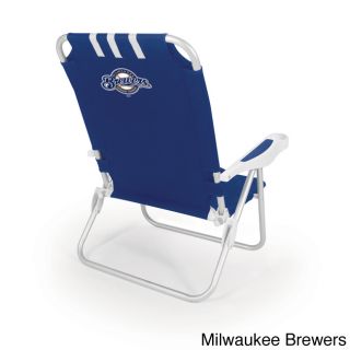 Picnic Time Mlb League Monaco Beach Chair (MLB team colorsWeight 8 lbsDimensions unfolded 25 inch long x 23 inches wide x 34 inches high Dimensions folded 25 inches long x 29 inches wide x 4 inches high  )
