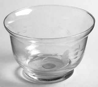 Princess House Crystal Heritage Revere Bowl   Gray Cut Floral Design,Clear