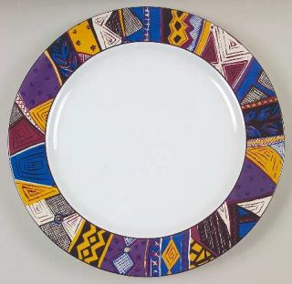 Sakura Masquerade 12 Chop Plate/Round Platter, Fine China Dinnerware   Multicol