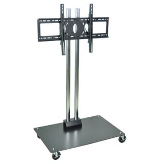 H. Wilson Universal Mobile Flat Panel Display Stand with 4 Casters WPSMS62CH