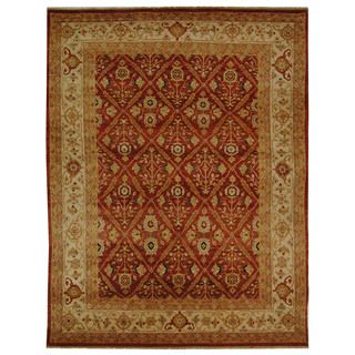 Safavieh Hand knotted Samarkand Rust/ Ivory Wool Rug (8 X 10)