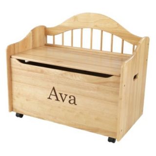 Kidkraft Limited Edition Personalised Natural Toy Box   Brown Ava