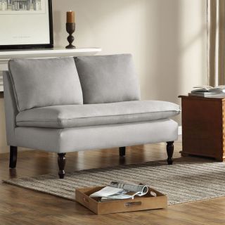 Toulouse French Seams Grey Loveseat