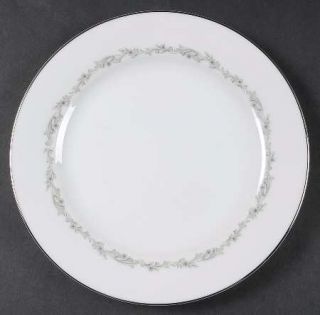 Noritake Crestmont Bread & Butter Plate, Fine China Dinnerware   Gray Scroll Ban