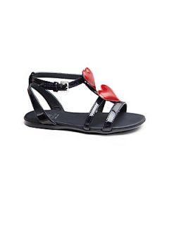 Gucci Toddlers Leonie Heart Sandals   Navy