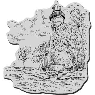 Stampendous Cling Rubber Stamp  Marblehead Lighthouse