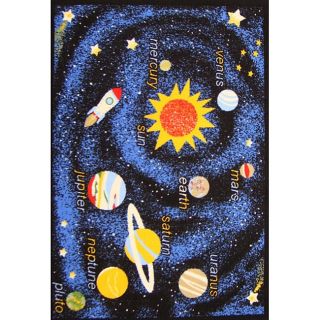 Kids Non skid Blue Planets Rug (33 X 47) (NylonPile Height 0.2 inchesStyle CasualPrimary color BlueSecondary colors BlackPattern Baby/Kids/TweenTip We recommend the use of a non skid pad to keep the rug in place on smooth surfaces.All rug sizes are 