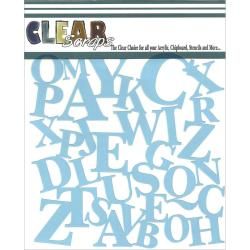 Clear Scraps Stencils 6 X6  Abcs