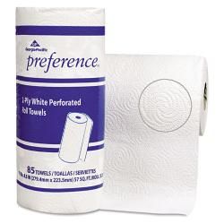 Georgia Pacific Perforated White Paper Towel Rolls (case Of 15) (White Dimensions 11inches wide x 8.87 inches long Two plyNumber of sheets per roll 85Case of 15 rolls )