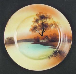 Noritake Tree In The Meadow Dinner Plate, Fine China Dinnerware   Tree Behind Ho