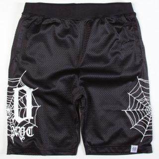 Spider Web Mens Volley Shorts Black In Sizes Small, X Large, Medium, X