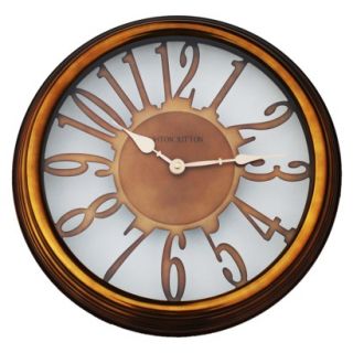 Wall Clock With Copper Finish