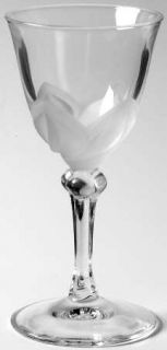 Cristal DArques Durand Florence Cordial Glass   Frosted Petals