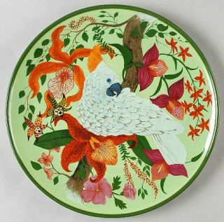 Lynn Chase Parrotdise (Earthenware) Dinner Plate, Fine China Dinnerware   Parrot