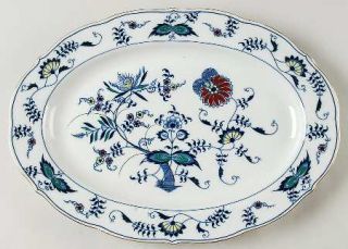 Mascot (Japan) Blue Danube (Patent #99183) 14 Oval Serving Platter, Fine China