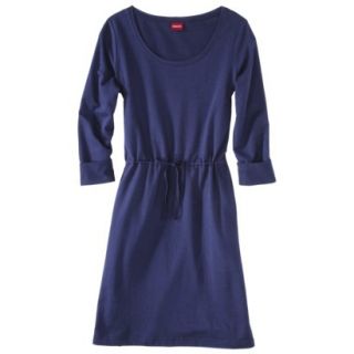 Merona Womens Tie Waist Leisure Dress   Nightfall Blue   XL