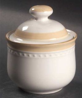 Johann Haviland Golden Band Sugar Bowl & Lid, Fine China Dinnerware   Crowning F