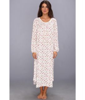 Carole Hochman Carnation Bouquets L/S Nightgown Womens Pajama (White)
