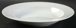 Noble Excellence Whitehouse Large Rim Soup Bowl, Fine China Dinnerware   All Whi