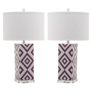 Safavieh Parker Table Lamp (Set Of 2)   Purple