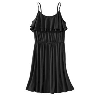 Mossimo Supply Co. Juniors Ruffle Front Dress   Black M(7 9)
