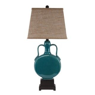1 light Blue/ Beige Table Lamp