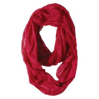 Solid Infinity Scarf   Red