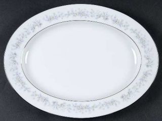 Noritake Marywood 11 Oval Serving Platter, Fine China Dinnerware   Contemporary